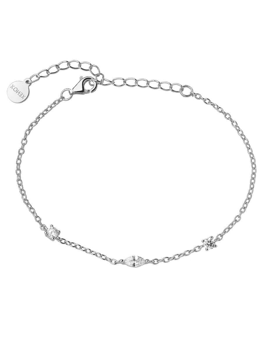 Damen Armband Sterling-Silber 925 mit Zirkonia Steinen - 143996