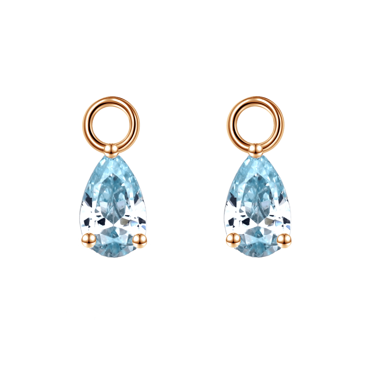 Birthstones Ohrschmuck März (hellblau) - 160522303