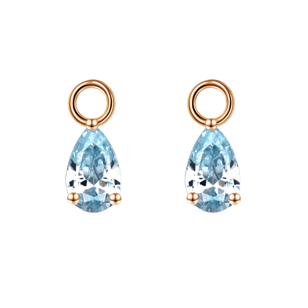 Birthstones Ohrschmuck März (hellblau) - 160522303